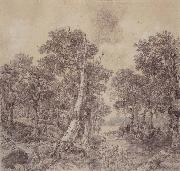 Thomas Gainsborough Wooded Landscape with River oil painting artist